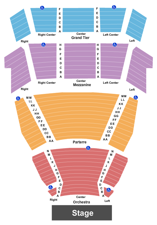 seating chart for McAllen Performing Arts Center - End Stage - eventticketscenter.com